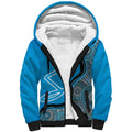 Custom Adelaide Strikers Sherpa Hoodie Indigenous Art - Grunge Style