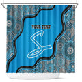 Custom Adelaide Strikers Shower Curtain Indigenous Art - Grunge Style
