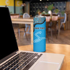 Custom Adelaide Strikers Skinny Tumbler Indigenous Art - Grunge Style