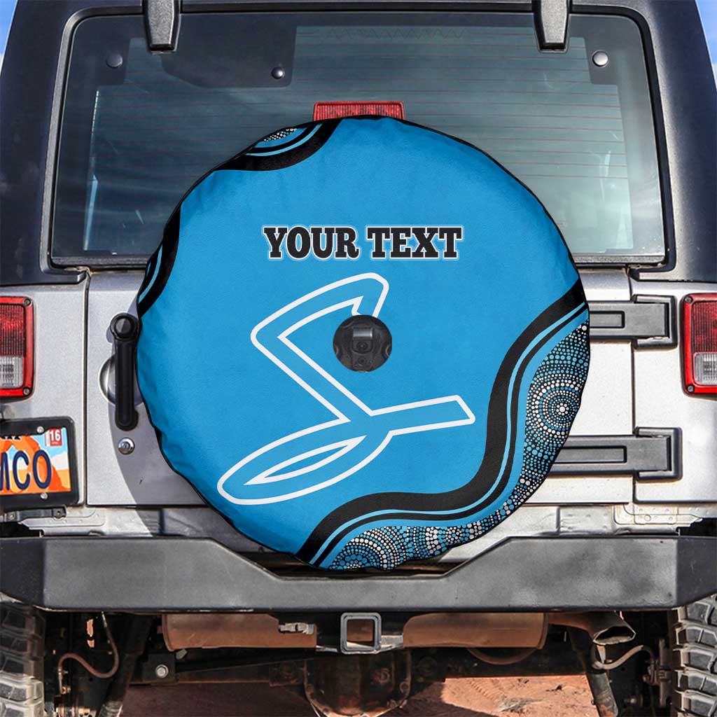 Custom Adelaide Strikers Spare Tire Cover Indigenous Art - Grunge Style