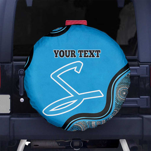 Custom Adelaide Strikers Spare Tire Cover Indigenous Art - Grunge Style