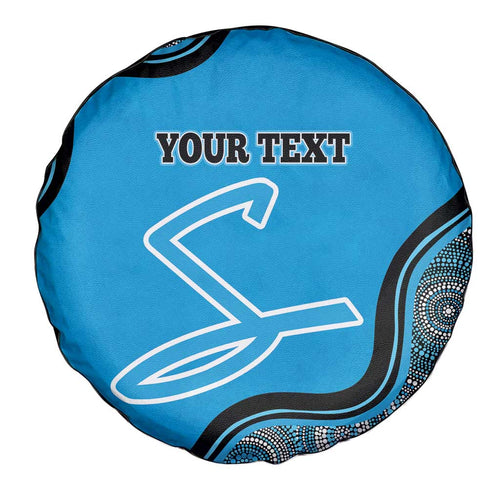 Custom Adelaide Strikers Spare Tire Cover Indigenous Art - Grunge Style