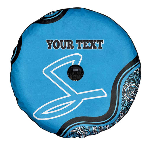 Custom Adelaide Strikers Spare Tire Cover Indigenous Art - Grunge Style
