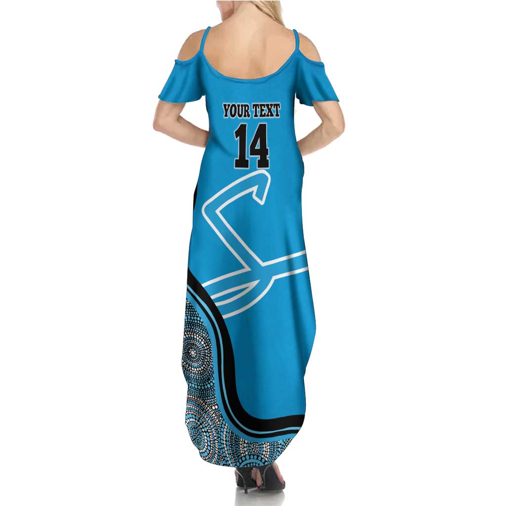 Custom Adelaide Strikers Summer Maxi Dress Indigenous Art - Grunge Style