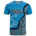 Custom Adelaide Strikers T Shirt Indigenous Art - Grunge Style