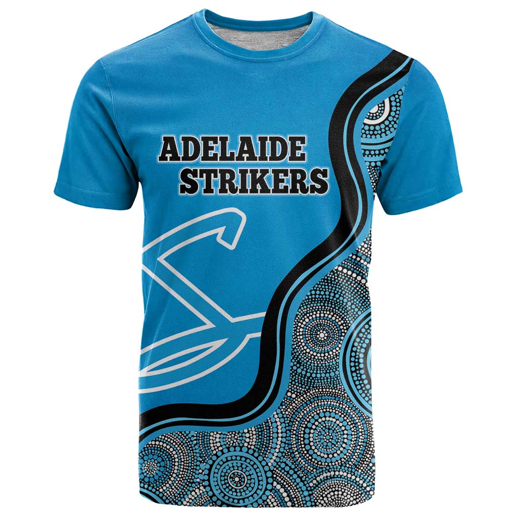 Custom Adelaide Strikers T Shirt Indigenous Art - Grunge Style
