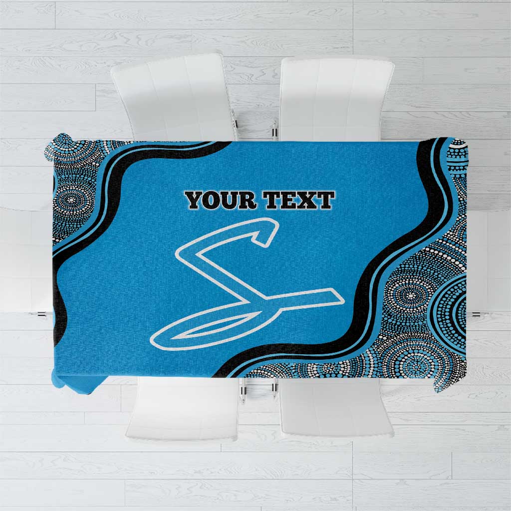 Custom Adelaide Strikers Tablecloth Indigenous Art - Grunge Style
