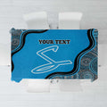 Custom Adelaide Strikers Tablecloth Indigenous Art - Grunge Style