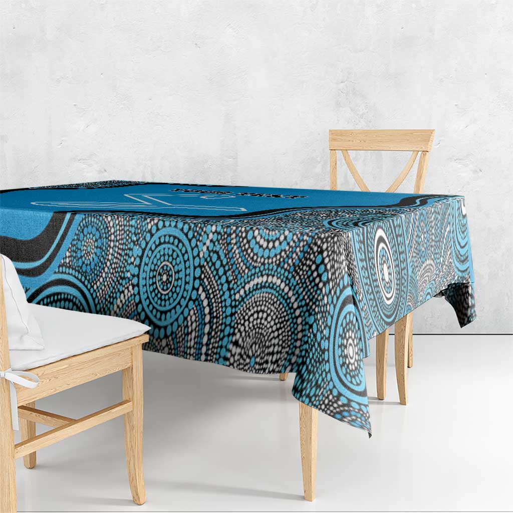 Custom Adelaide Strikers Tablecloth Indigenous Art - Grunge Style
