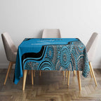 Custom Adelaide Strikers Tablecloth Indigenous Art - Grunge Style