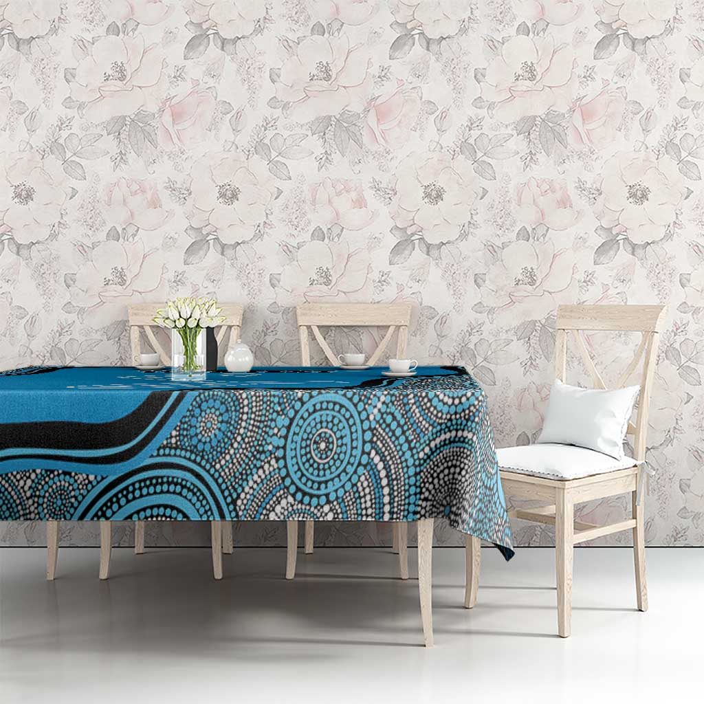 Custom Adelaide Strikers Tablecloth Indigenous Art - Grunge Style