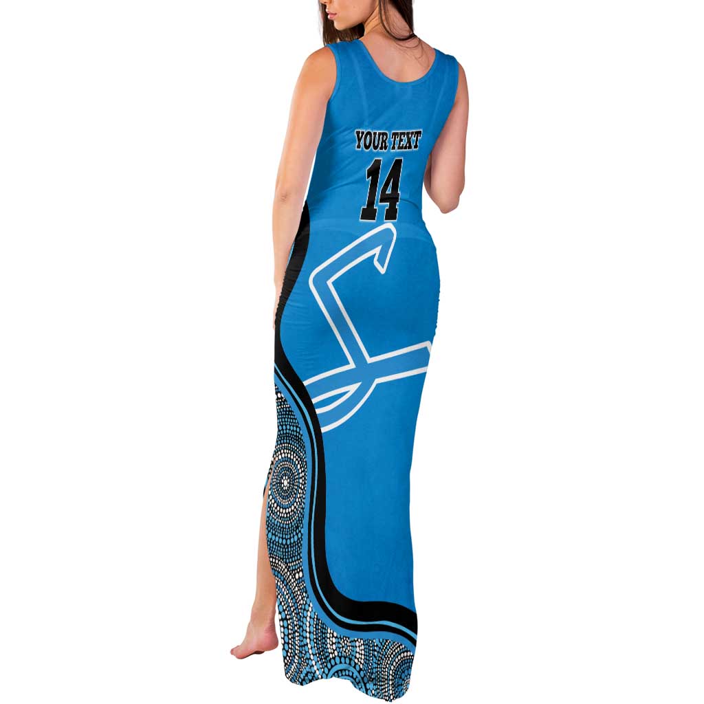 Custom Adelaide Strikers Tank Maxi Dress Indigenous Art - Grunge Style
