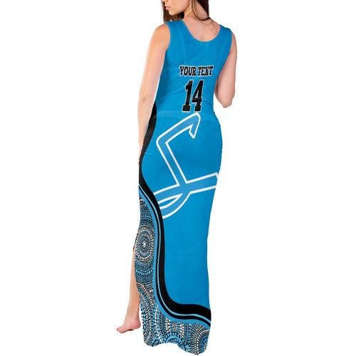 Custom Adelaide Strikers Tank Maxi Dress Indigenous Art - Grunge Style