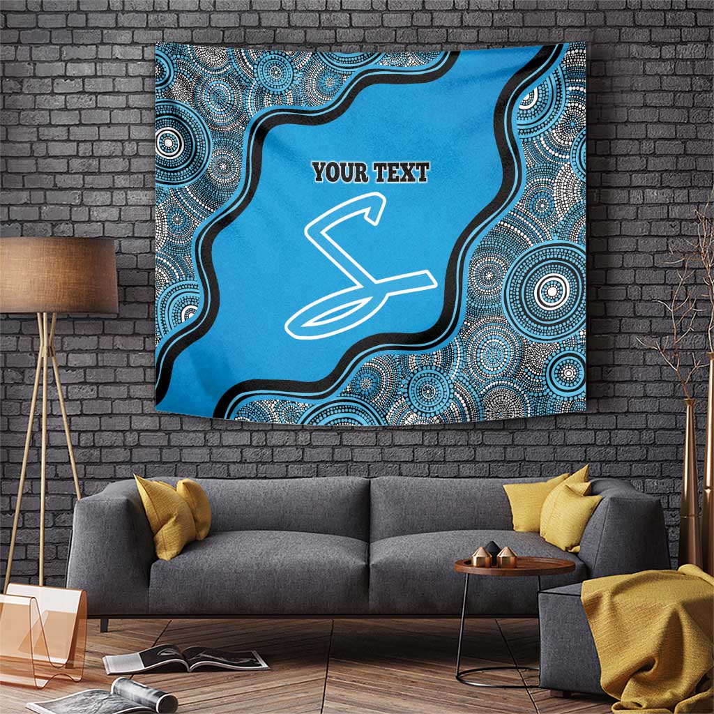 Custom Adelaide Strikers Tapestry Indigenous Art - Grunge Style