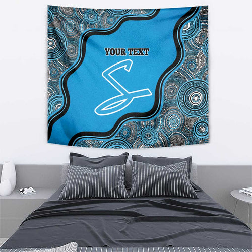 Custom Adelaide Strikers Tapestry Indigenous Art - Grunge Style