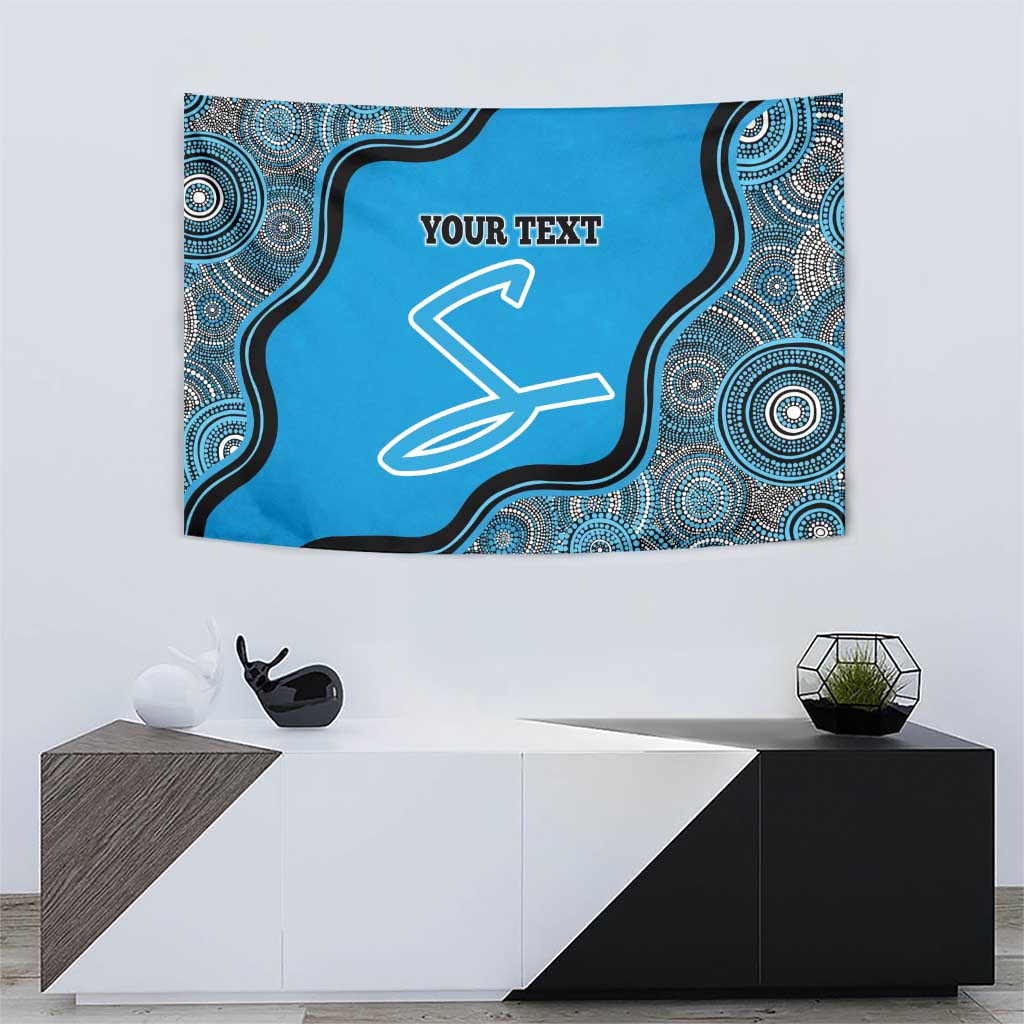 Custom Adelaide Strikers Tapestry Indigenous Art - Grunge Style