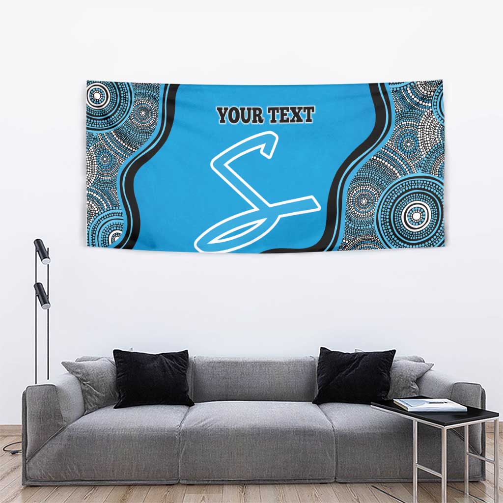 Custom Adelaide Strikers Tapestry Indigenous Art - Grunge Style