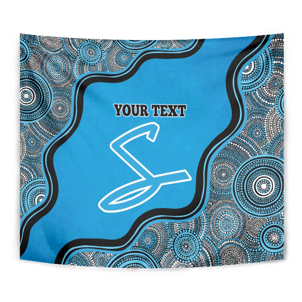 Custom Adelaide Strikers Tapestry Indigenous Art - Grunge Style