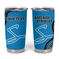 Custom Adelaide Strikers Tumbler Cup Indigenous Art - Grunge Style