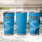Custom Adelaide Strikers Tumbler Cup Indigenous Art - Grunge Style