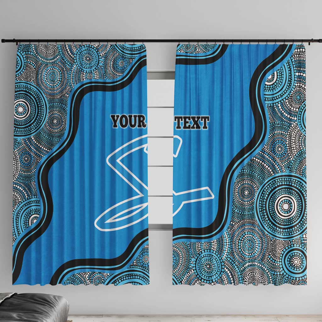 Custom Adelaide Strikers Window Curtain Indigenous Art - Grunge Style