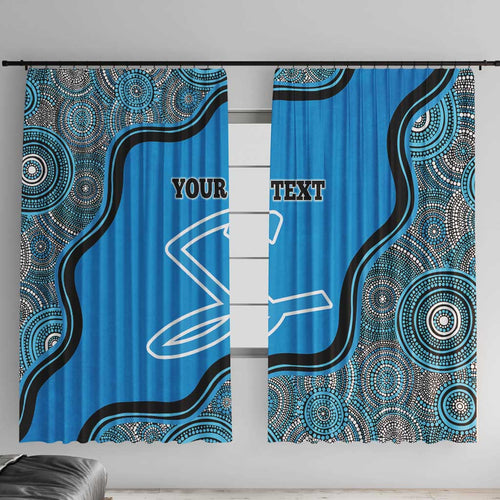 Custom Adelaide Strikers Window Curtain Indigenous Art - Grunge Style