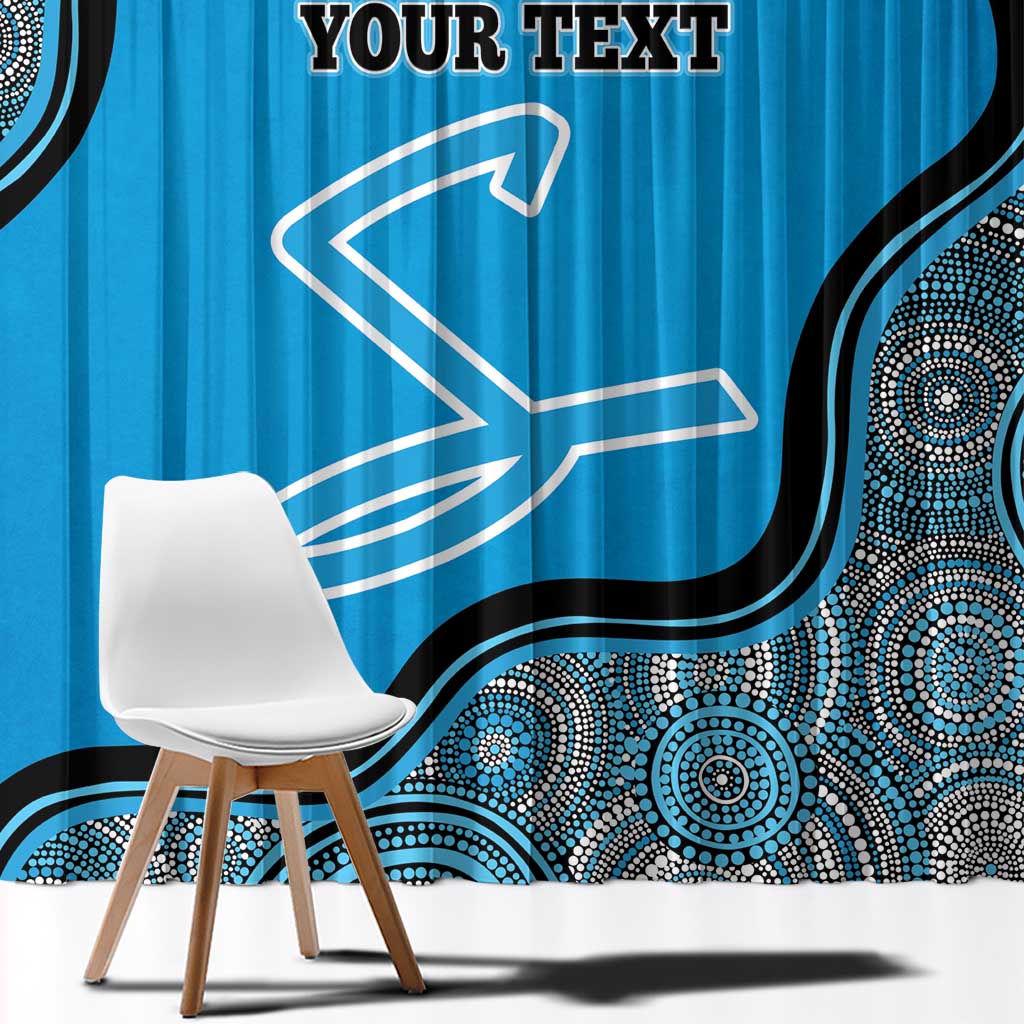 Custom Adelaide Strikers Window Curtain Indigenous Art - Grunge Style
