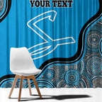 Custom Adelaide Strikers Window Curtain Indigenous Art - Grunge Style