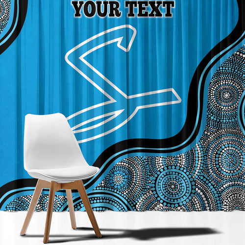 Custom Adelaide Strikers Window Curtain Indigenous Art - Grunge Style