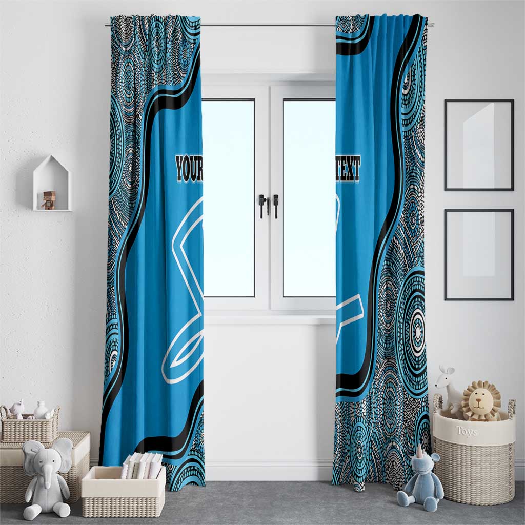 Custom Adelaide Strikers Window Curtain Indigenous Art - Grunge Style