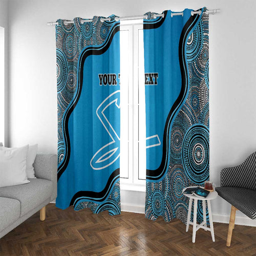 Custom Adelaide Strikers Window Curtain Indigenous Art - Grunge Style