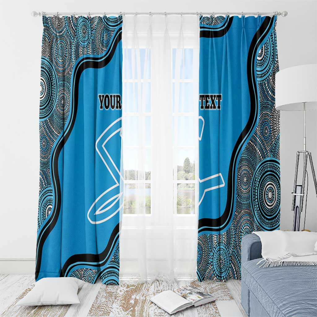 Custom Adelaide Strikers Window Curtain Indigenous Art - Grunge Style