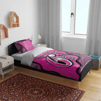 Custom Sydney Sixers Bedding Set Indigenous Art - Grunge Style