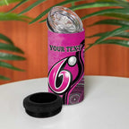 Custom Sydney Sixers 4 in 1 Can Cooler Tumbler Indigenous Art - Grunge Style