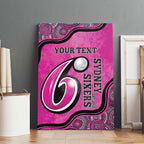 Custom Sydney Sixers Canvas Wall Art Indigenous Art - Grunge Style