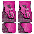 Custom Sydney Sixers Car Mats Indigenous Art - Grunge Style