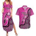 Custom Sydney Sixers Couples Matching Summer Maxi Dress and Hawaiian Shirt Indigenous Art - Grunge Style