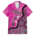Custom Sydney Sixers Family Matching Mermaid Dress and Hawaiian Shirt Indigenous Art - Grunge Style