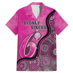 Custom Sydney Sixers Family Matching Mermaid Dress and Hawaiian Shirt Indigenous Art - Grunge Style
