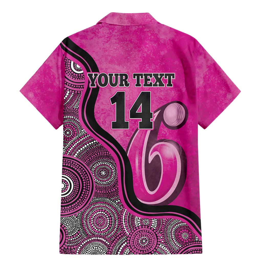 Custom Sydney Sixers Family Matching Mermaid Dress and Hawaiian Shirt Indigenous Art - Grunge Style