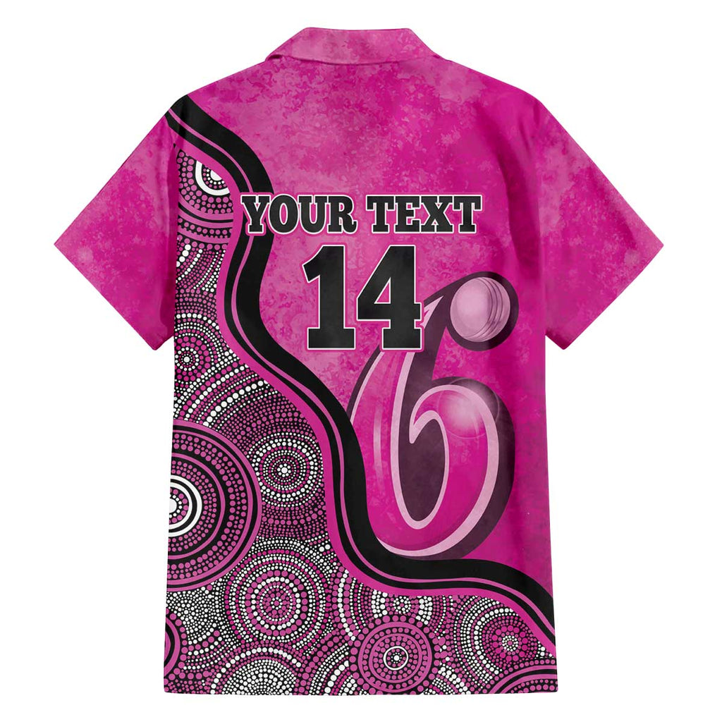 Custom Sydney Sixers Family Matching Off The Shoulder Long Sleeve Dress and Hawaiian Shirt Indigenous Art - Grunge Style