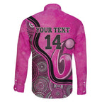 Custom Sydney Sixers Family Matching Off The Shoulder Long Sleeve Dress and Hawaiian Shirt Indigenous Art - Grunge Style