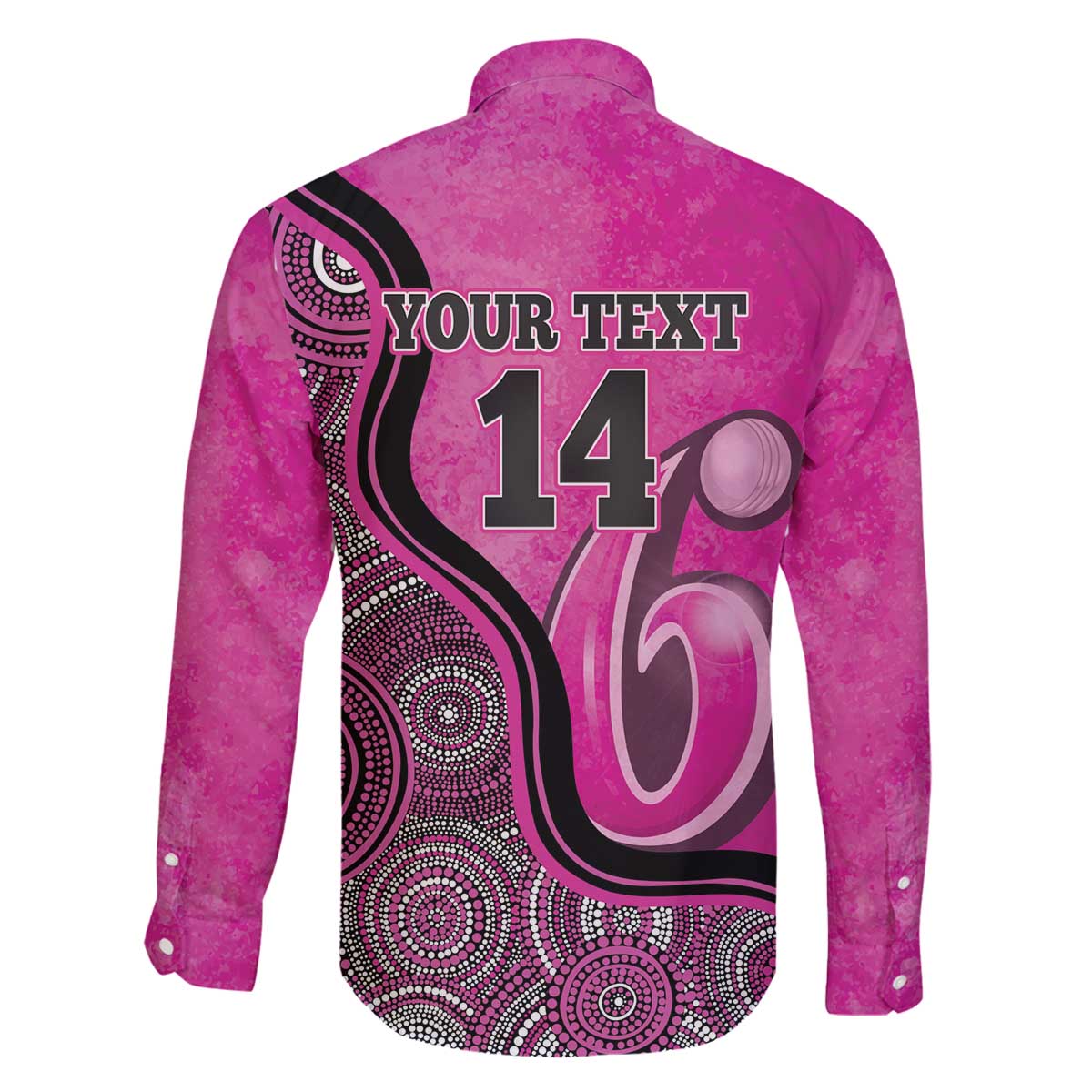 Custom Sydney Sixers Family Matching Off The Shoulder Long Sleeve Dress and Hawaiian Shirt Indigenous Art - Grunge Style