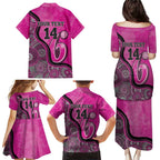Custom Sydney Sixers Family Matching Puletasi and Hawaiian Shirt Indigenous Art - Grunge Style