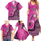 Custom Sydney Sixers Family Matching Summer Maxi Dress and Hawaiian Shirt Indigenous Art - Grunge Style