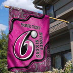 Custom Sydney Sixers Garden Flag Indigenous Art - Grunge Style