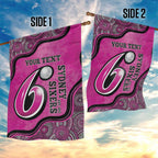 Custom Sydney Sixers Garden Flag Indigenous Art - Grunge Style