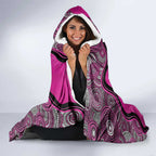 Custom Sydney Sixers Hooded Blanket Indigenous Art - Grunge Style