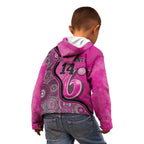 Custom Sydney Sixers Kid Hoodie Indigenous Art - Grunge Style