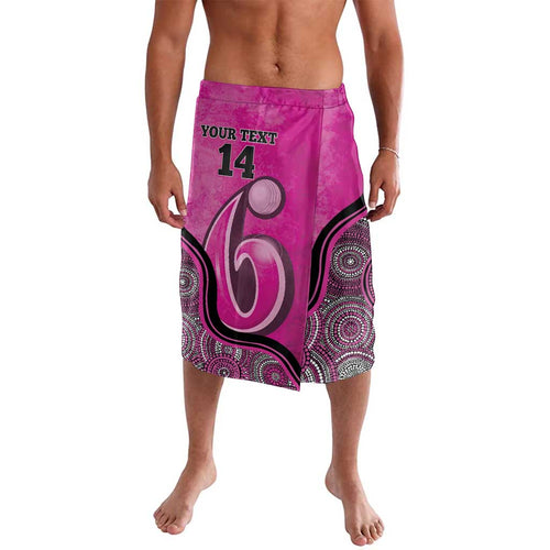 Custom Sydney Sixers Lavalava Indigenous Art - Grunge Style